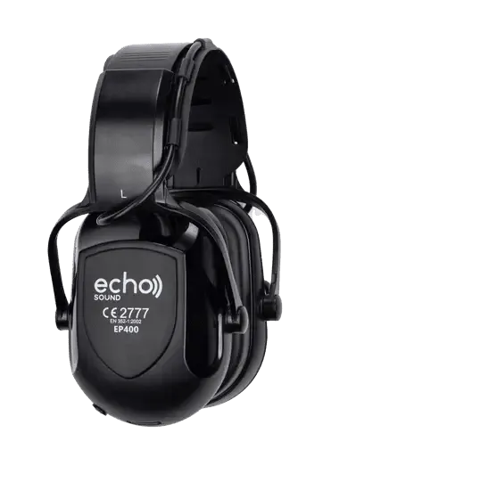29db Black rechargeable Echo Bluetooth earmuff headphones