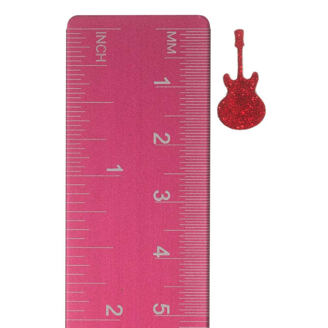 Acoustic Guitar Studs Hypoallergenic Earrings for Sensitive Ears Made with Plastic Posts
