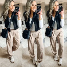 Anrabess Tan Sweatpants NWT- Size S (see notes)