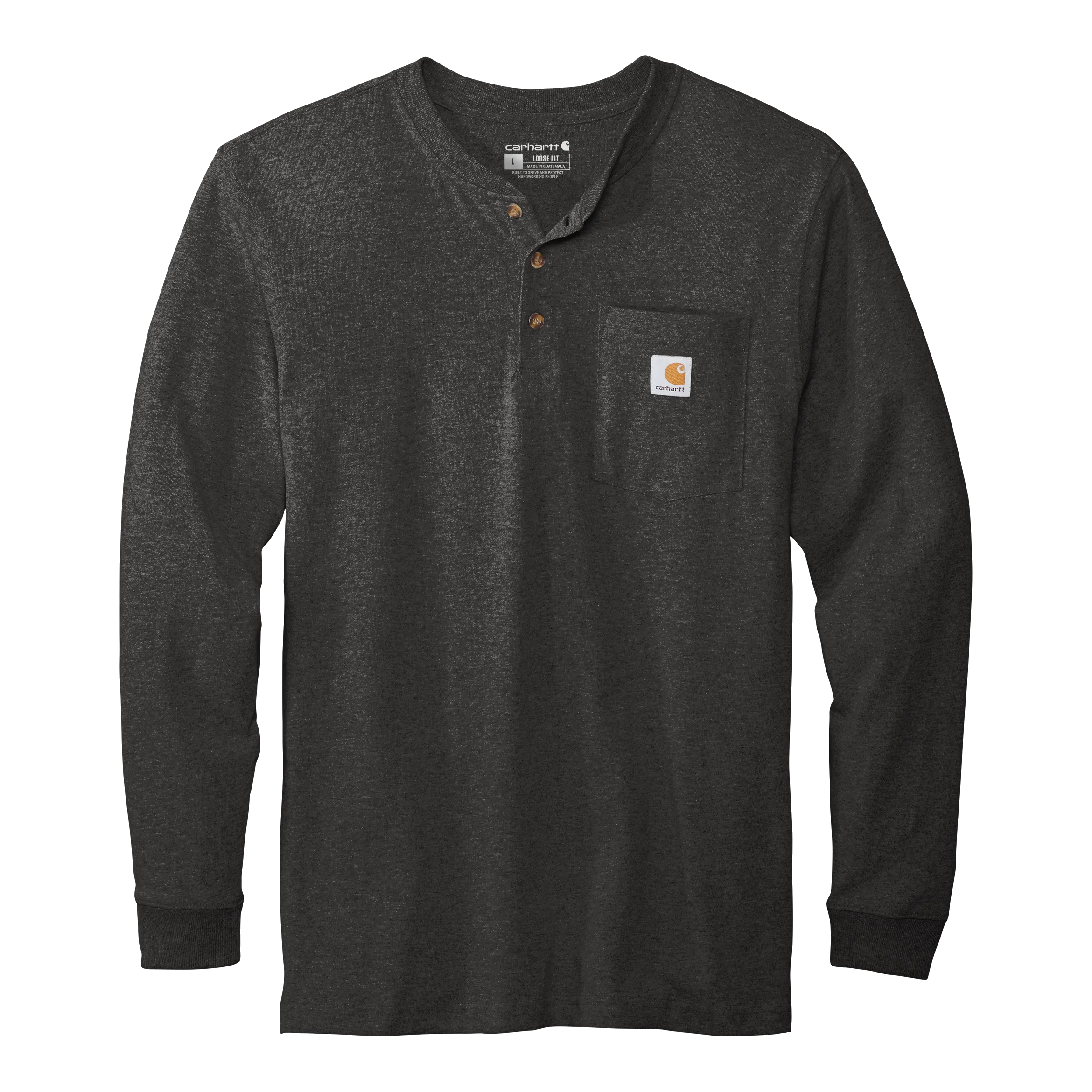 B2422 Long Sleeve Henley T-Shirt