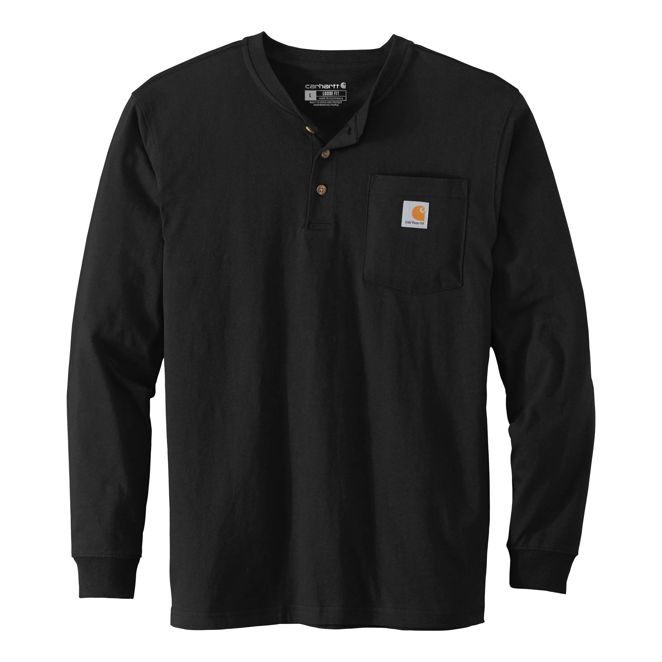 B2422 Long Sleeve Henley T-Shirt