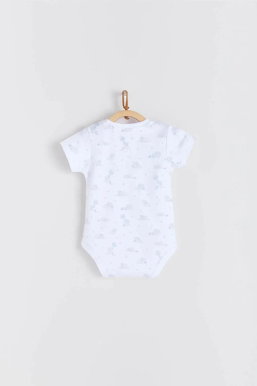 Babycottons Alfred & Colette Short Slveeve Body - Light Blue