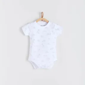 Babycottons Alfred & Colette Short Slveeve Body - Light Blue