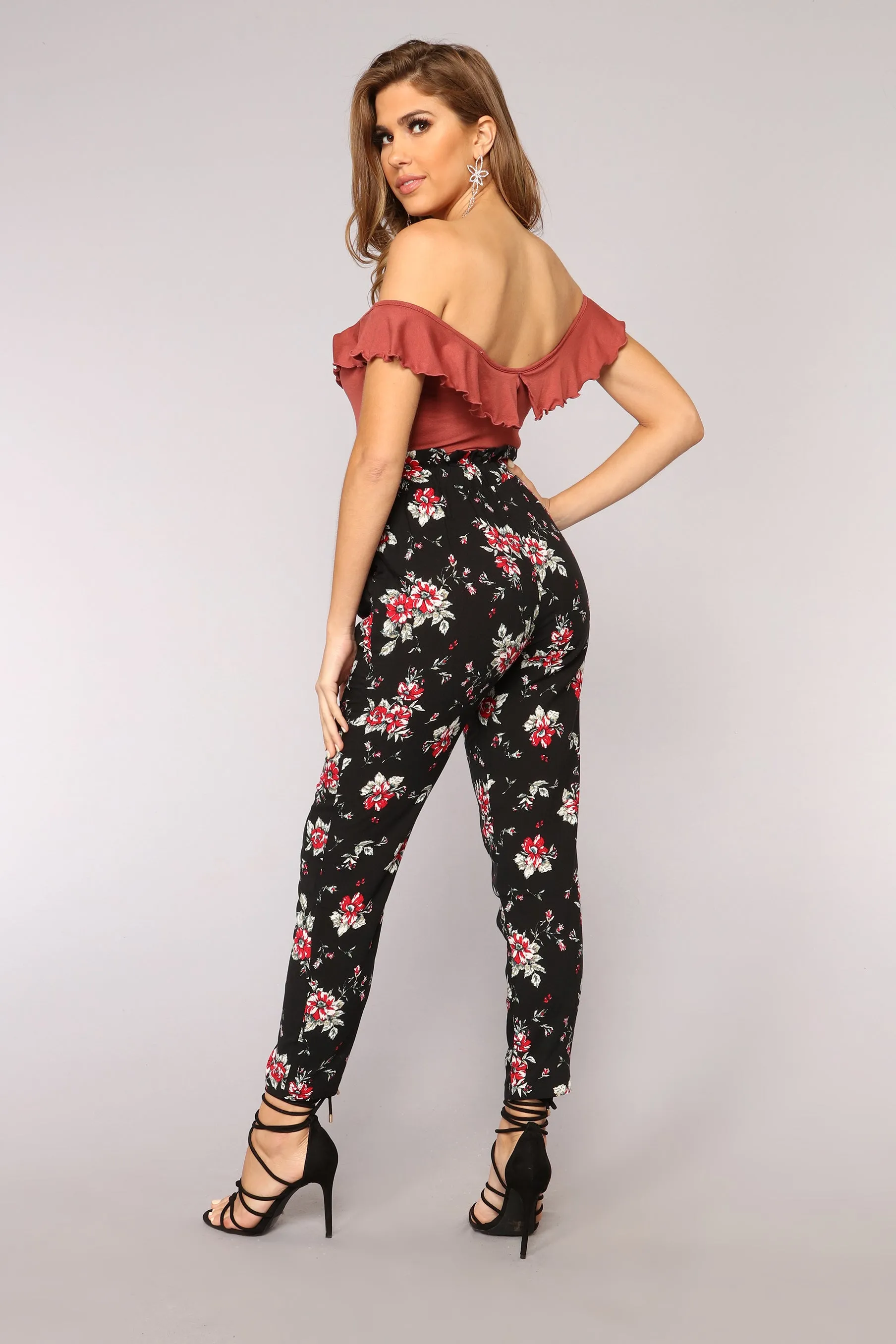 Back Seat Heartbreak Bodysuit - Brick