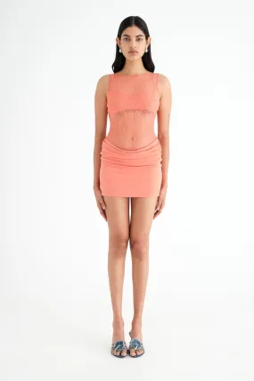 Benni Raffy Mini Dress - Grapefruit