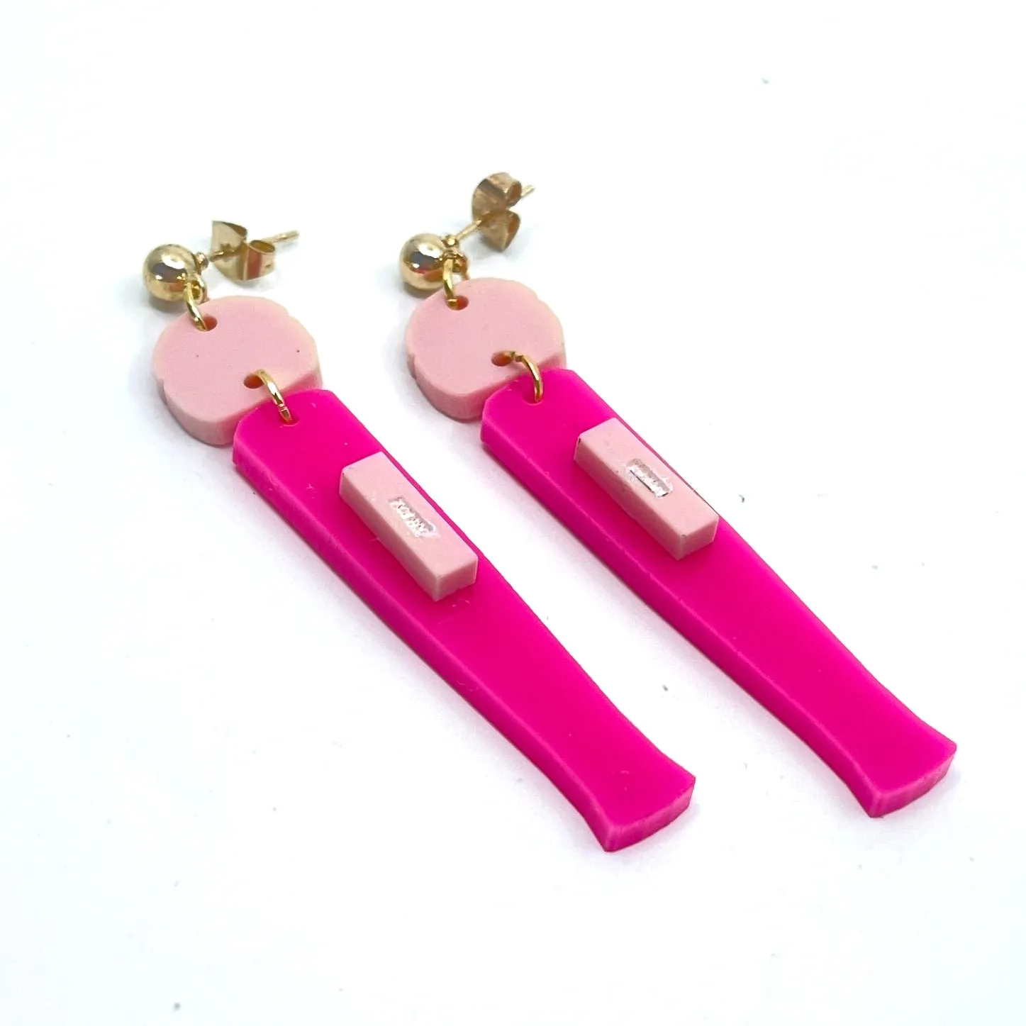 Bimbo Doll Magic Wand Earrings