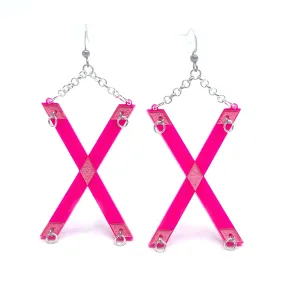 Bimbo Doll St. Andrews Cross Earrings