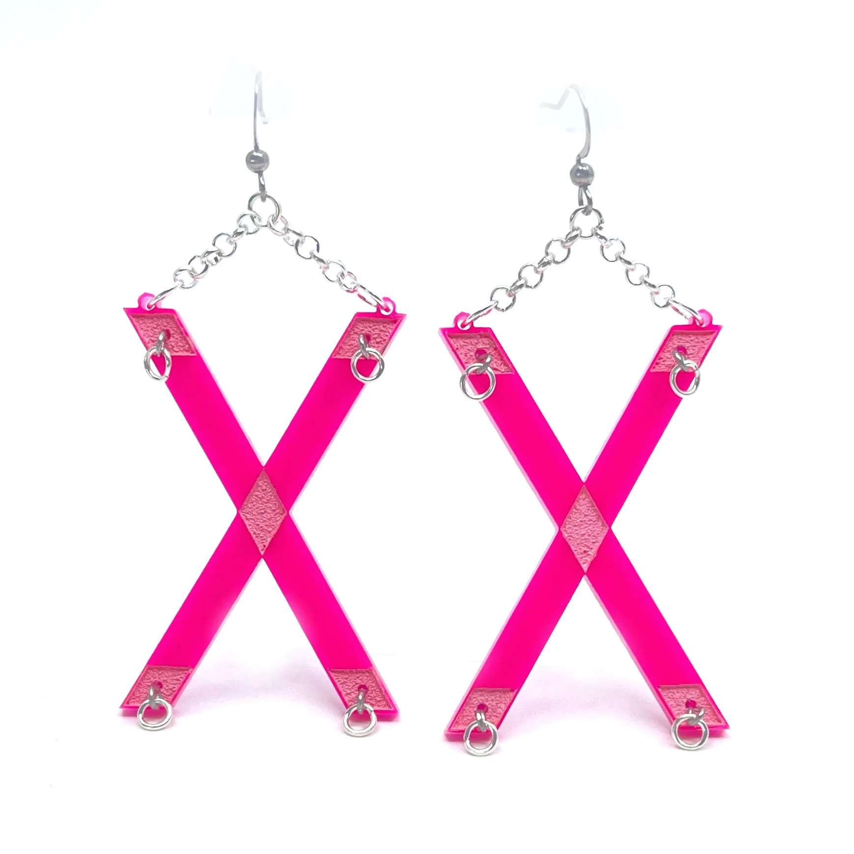 Bimbo Doll St. Andrews Cross Earrings
