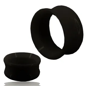 Black Color Tunnel  Acrylic Double Flare Plugs | Gauges