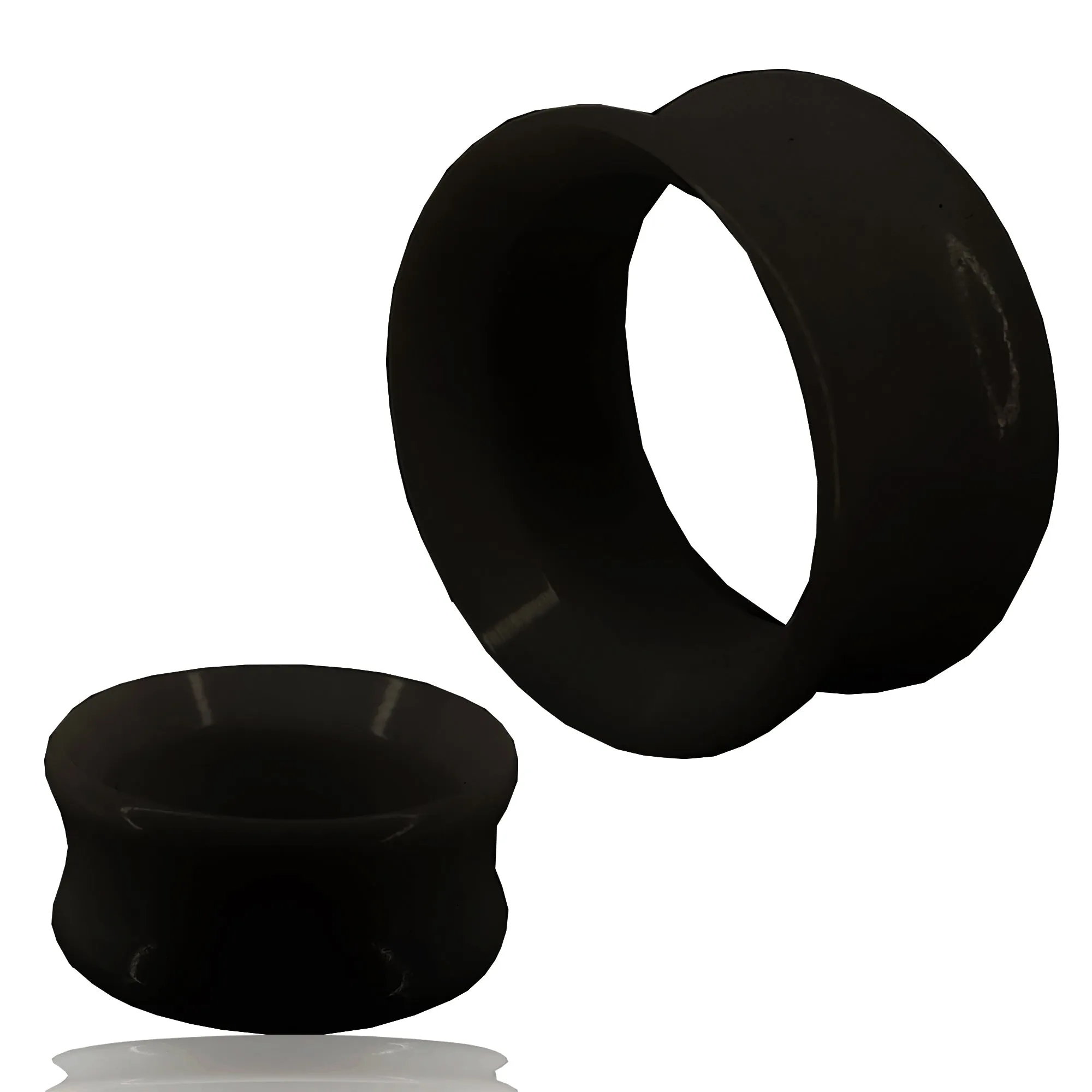 Black Color Tunnel  Acrylic Double Flare Plugs | Gauges