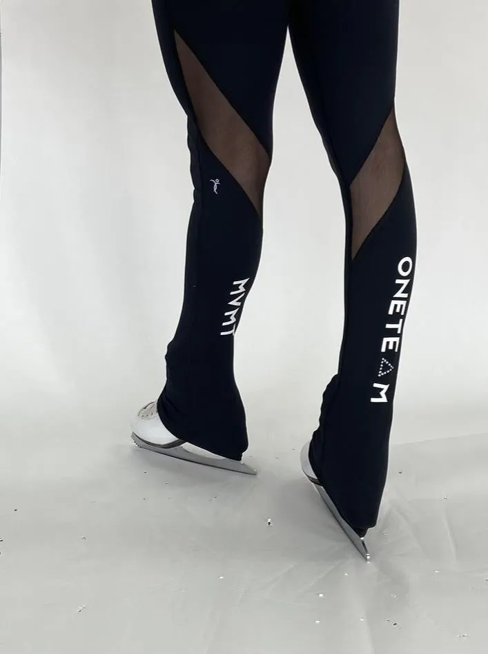 Black High Waist Supplex OTM Legging With Mesh