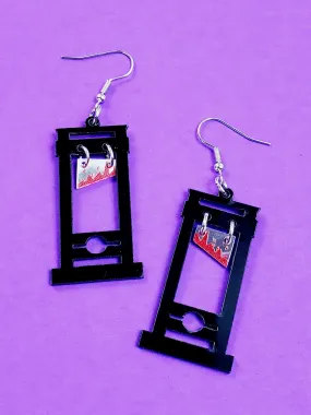 Bloody Guillotine Dangle Earrings