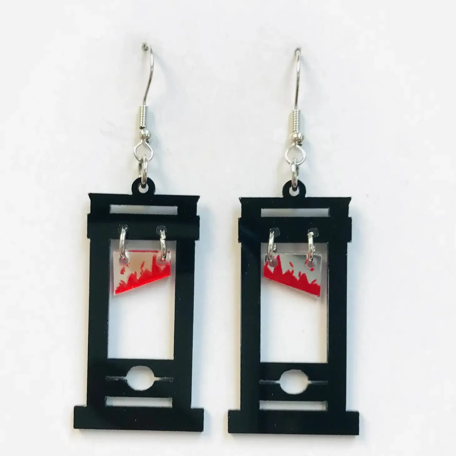Bloody Guillotine Dangle Earrings