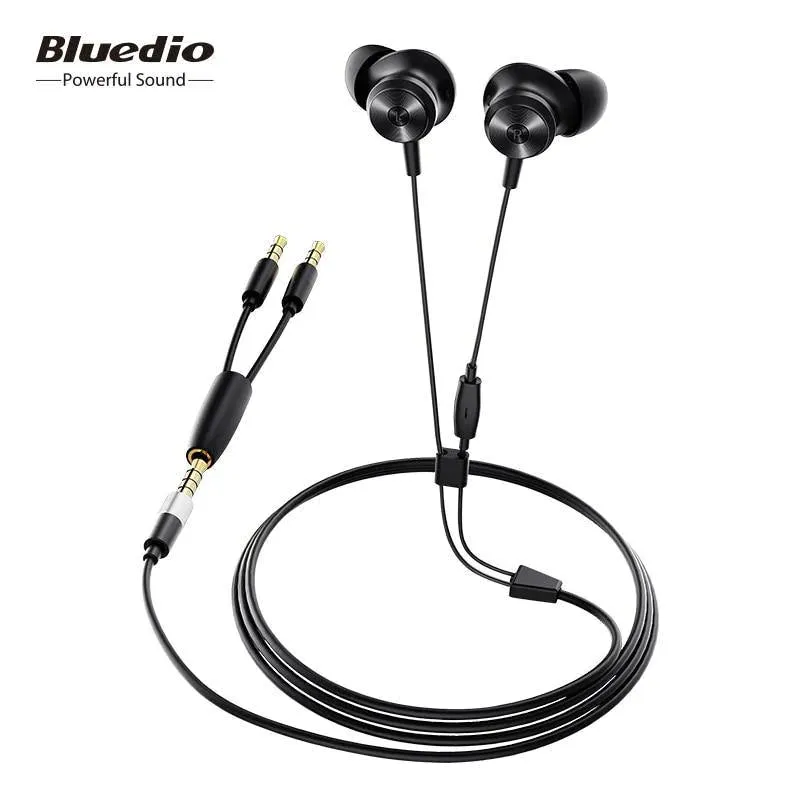 Bluedio Sporty Magnetic Design Earbuds with Y-Shape Wire Built-in Microphone