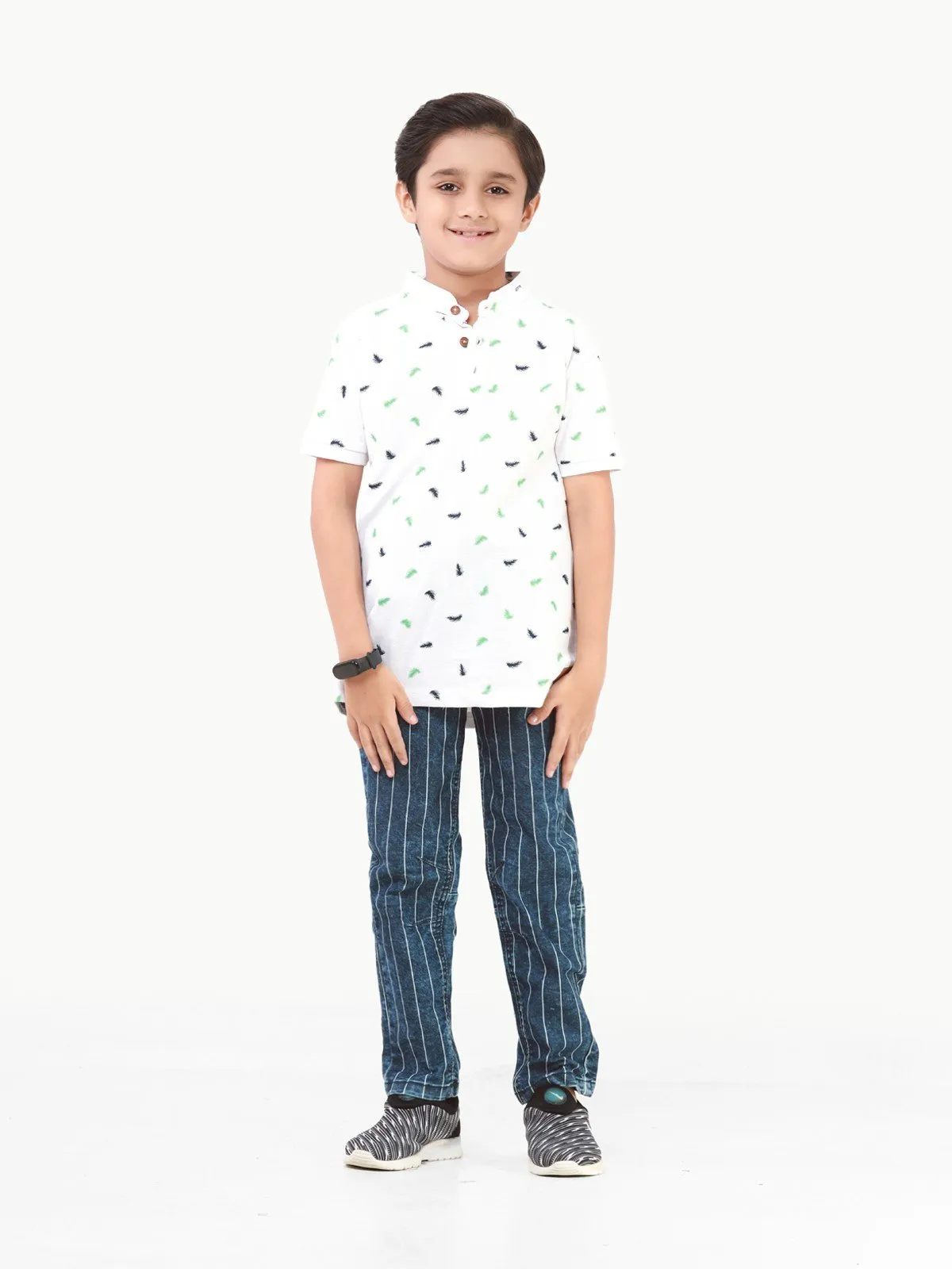 Boy's White Polo Shirt - EBTPS22-016