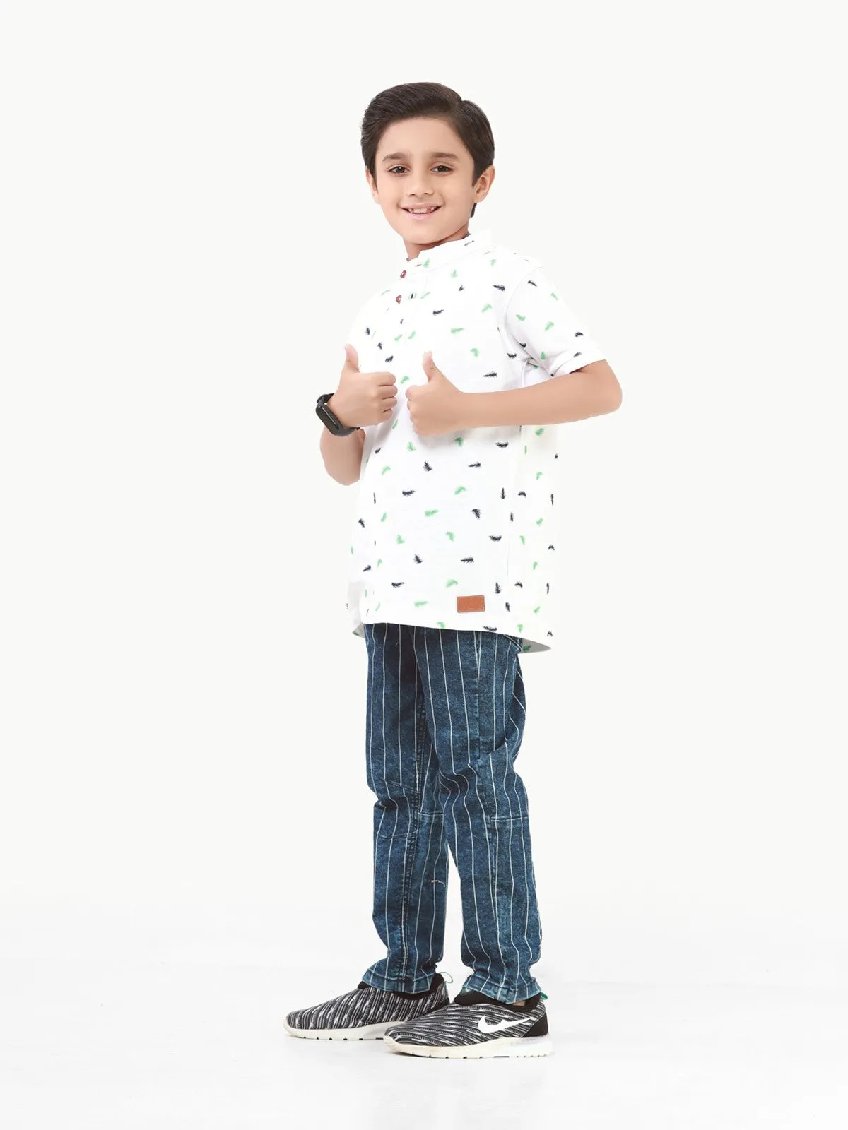 Boy's White Polo Shirt - EBTPS22-016