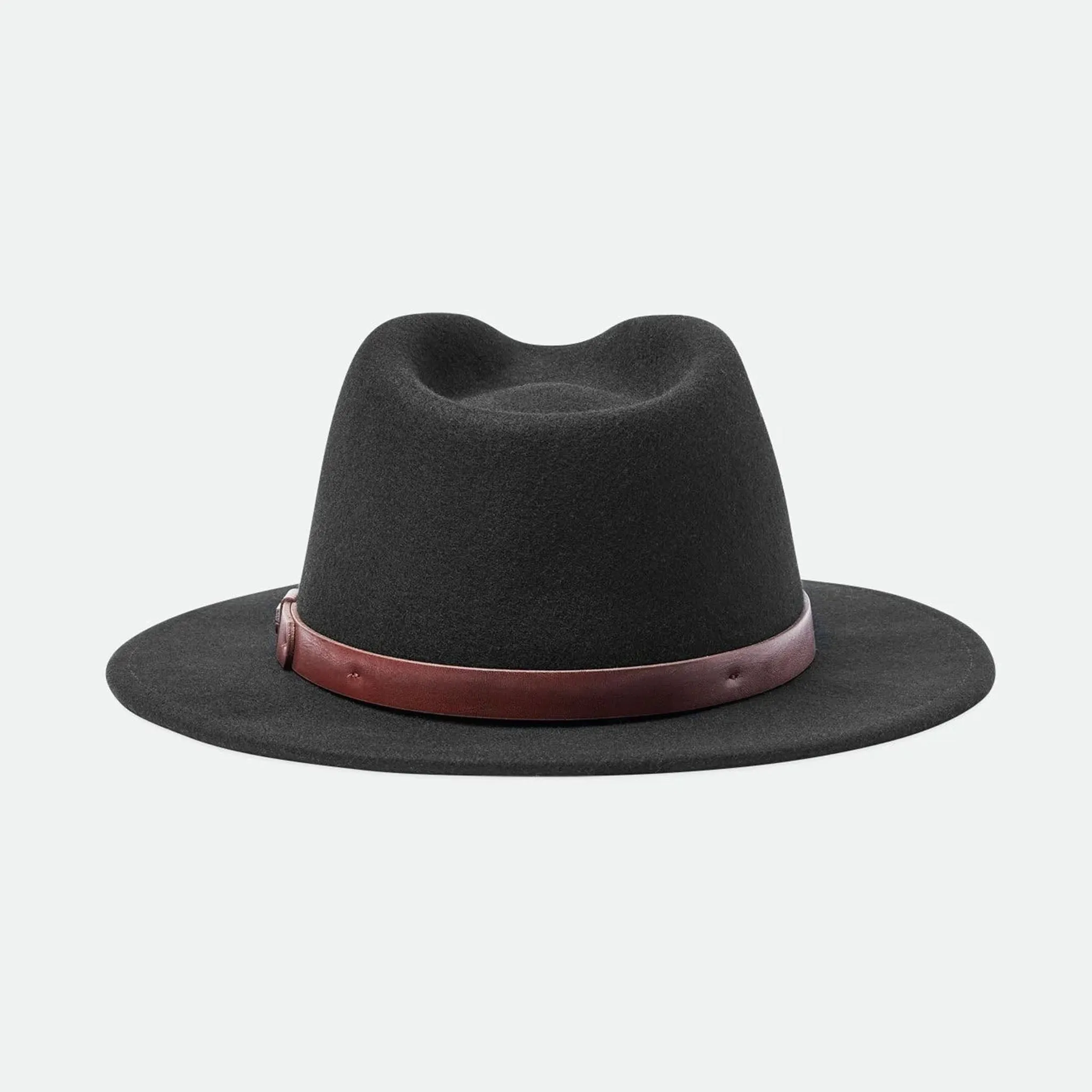 Brixton Messer Fedora in Black   Brown