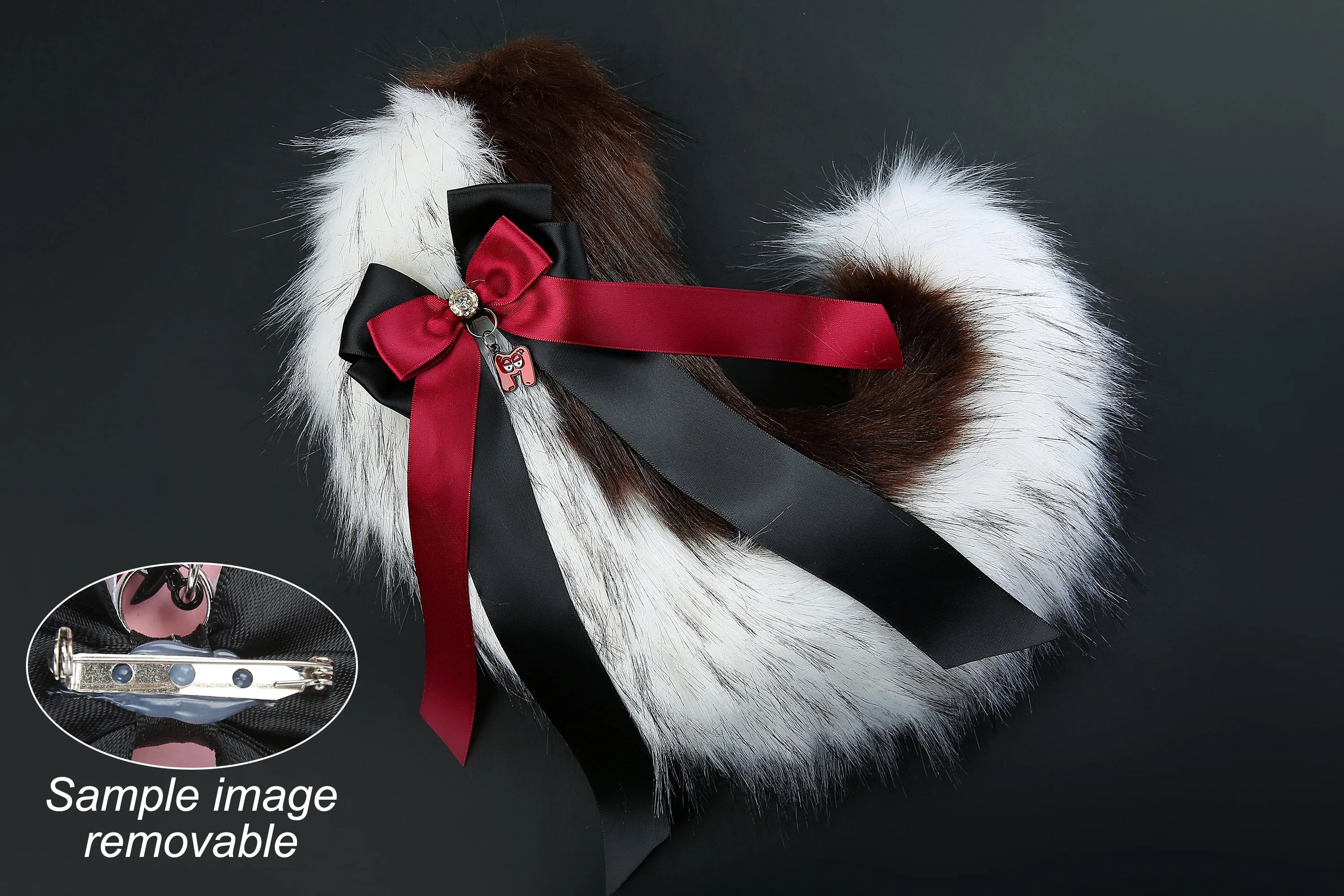 Brown puppy ear and tail set Shepherd dog ear and tail plug set Shiba Inu dog ear and tail butt plug set cosplay petplay puppy play -mature