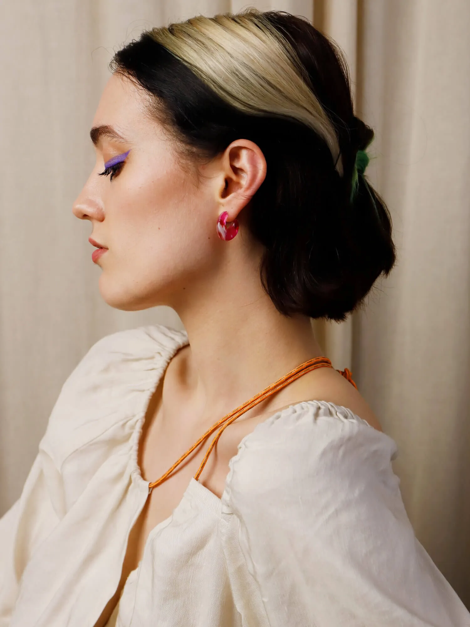 Cassia Hoops | Raspberry Crush | by Wolf & Moon