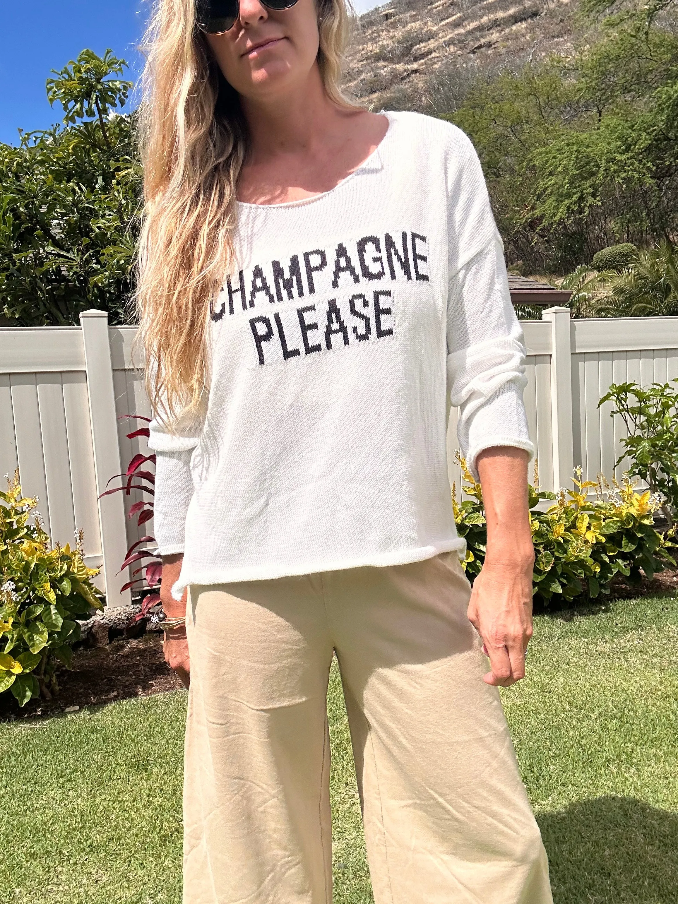Champagne Please sweater