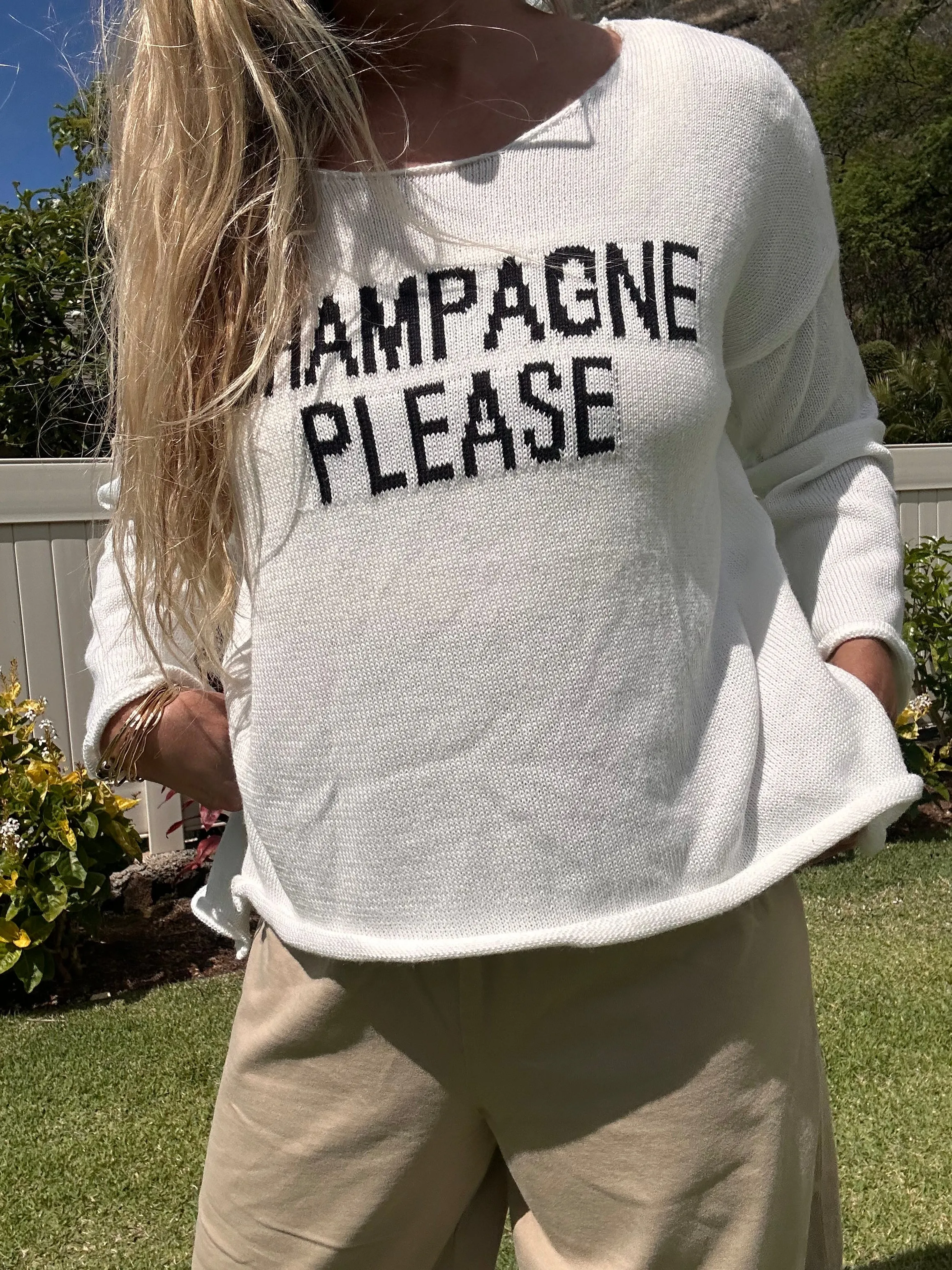 Champagne Please sweater