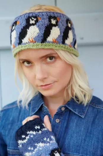 Circus of Puffins Wool Headband