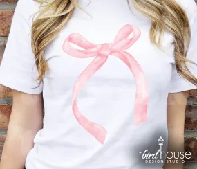 Coquette Bow Graphic Tee Shirt