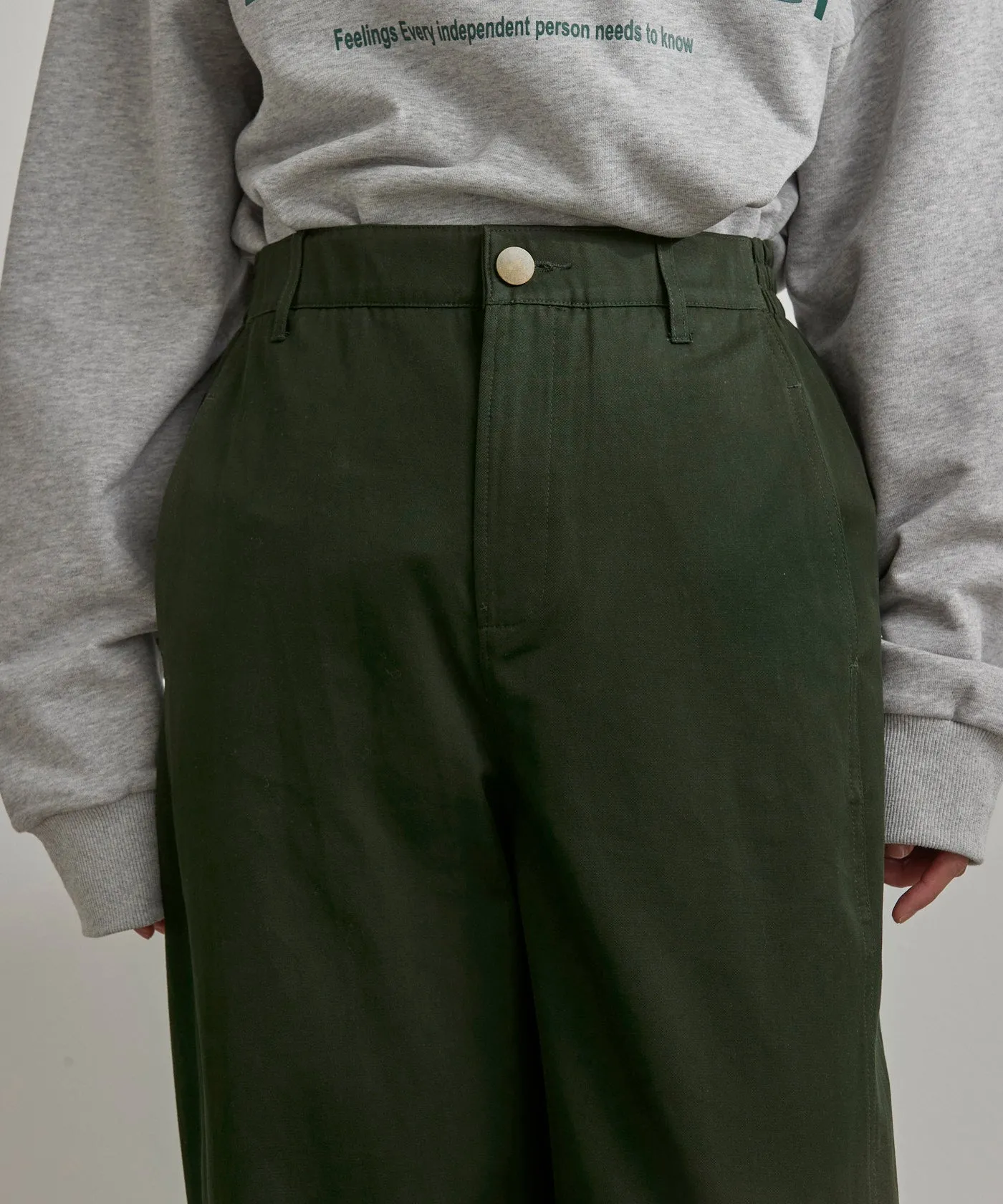 Cotton Chino Pants - Khaki