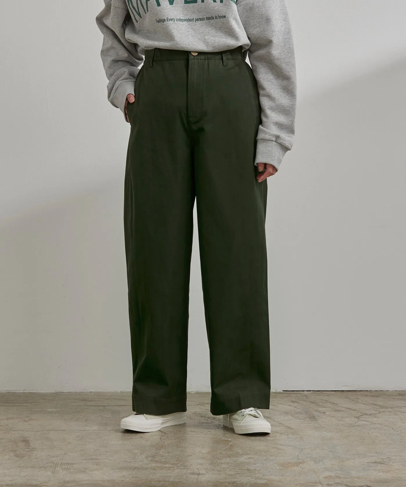 Cotton Chino Pants - Khaki