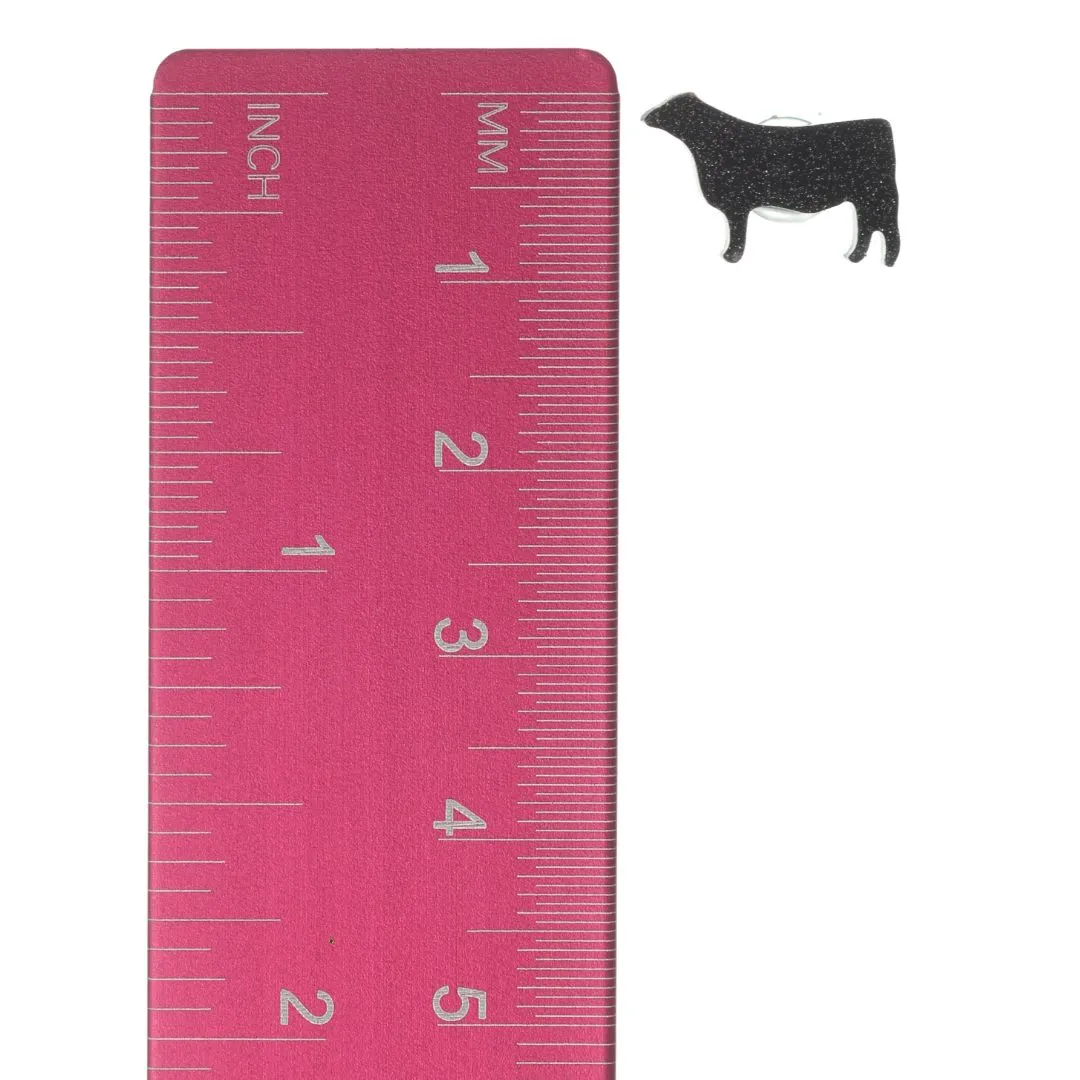 Cow Studs Hypoallergenic Earrings for Sensitive Ears Made with Plastic Posts