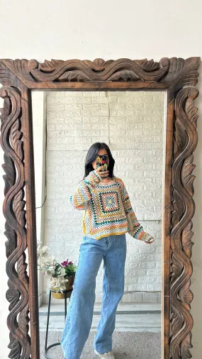 Crochet sweater S-M