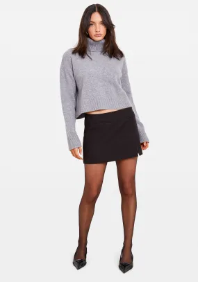 CROP TURTLENECK SWEATER