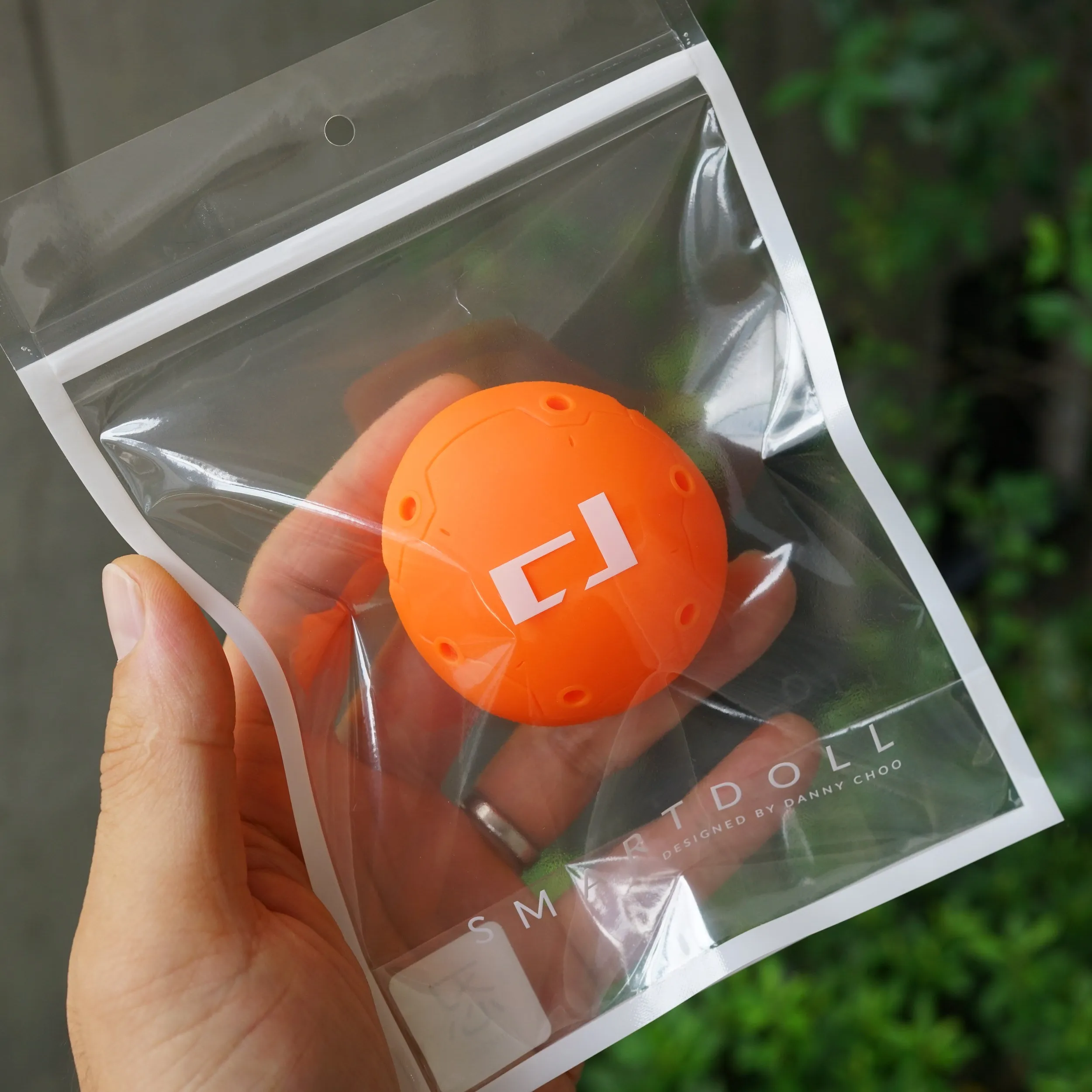 Cyborg Head Cap (Orange)