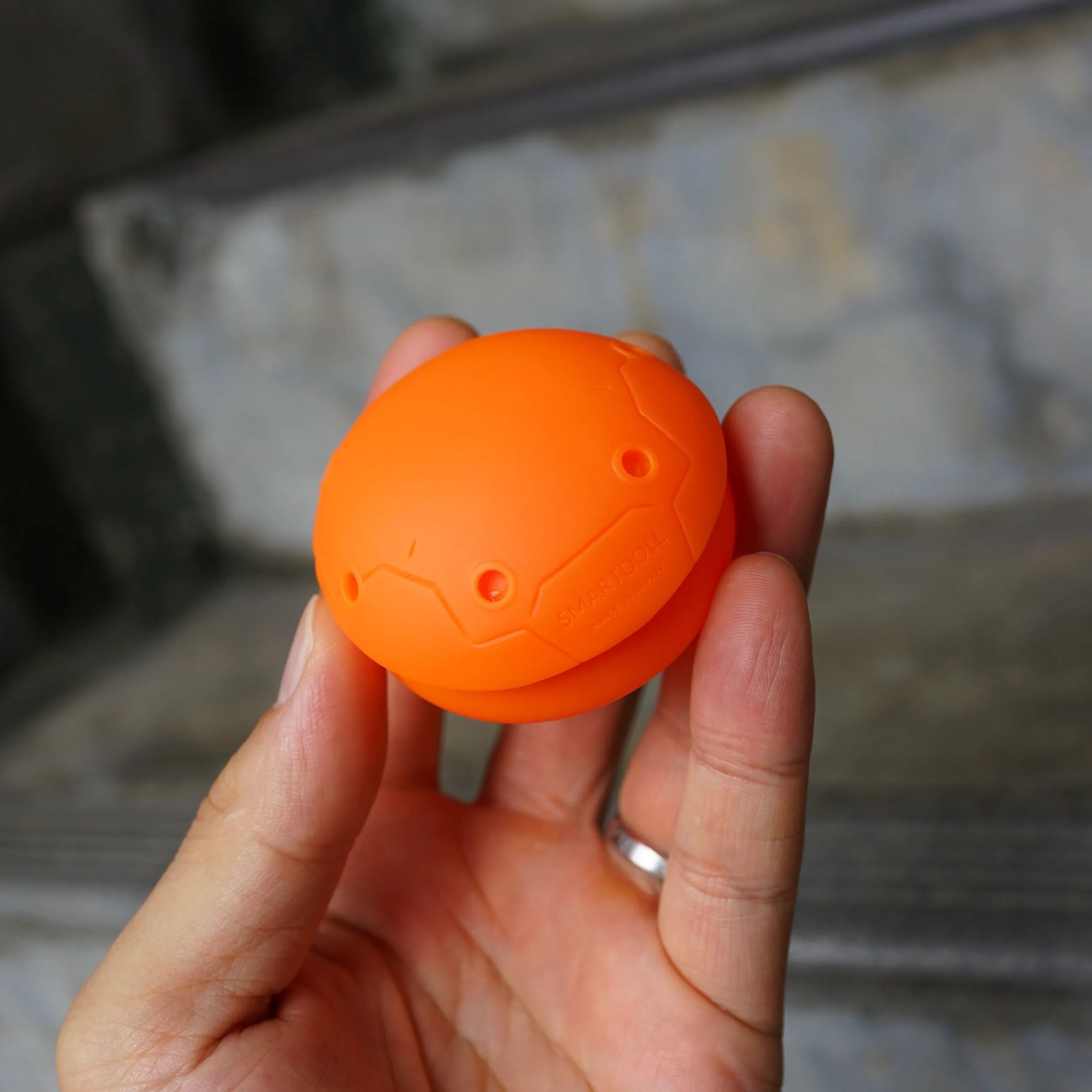 Cyborg Head Cap (Orange)