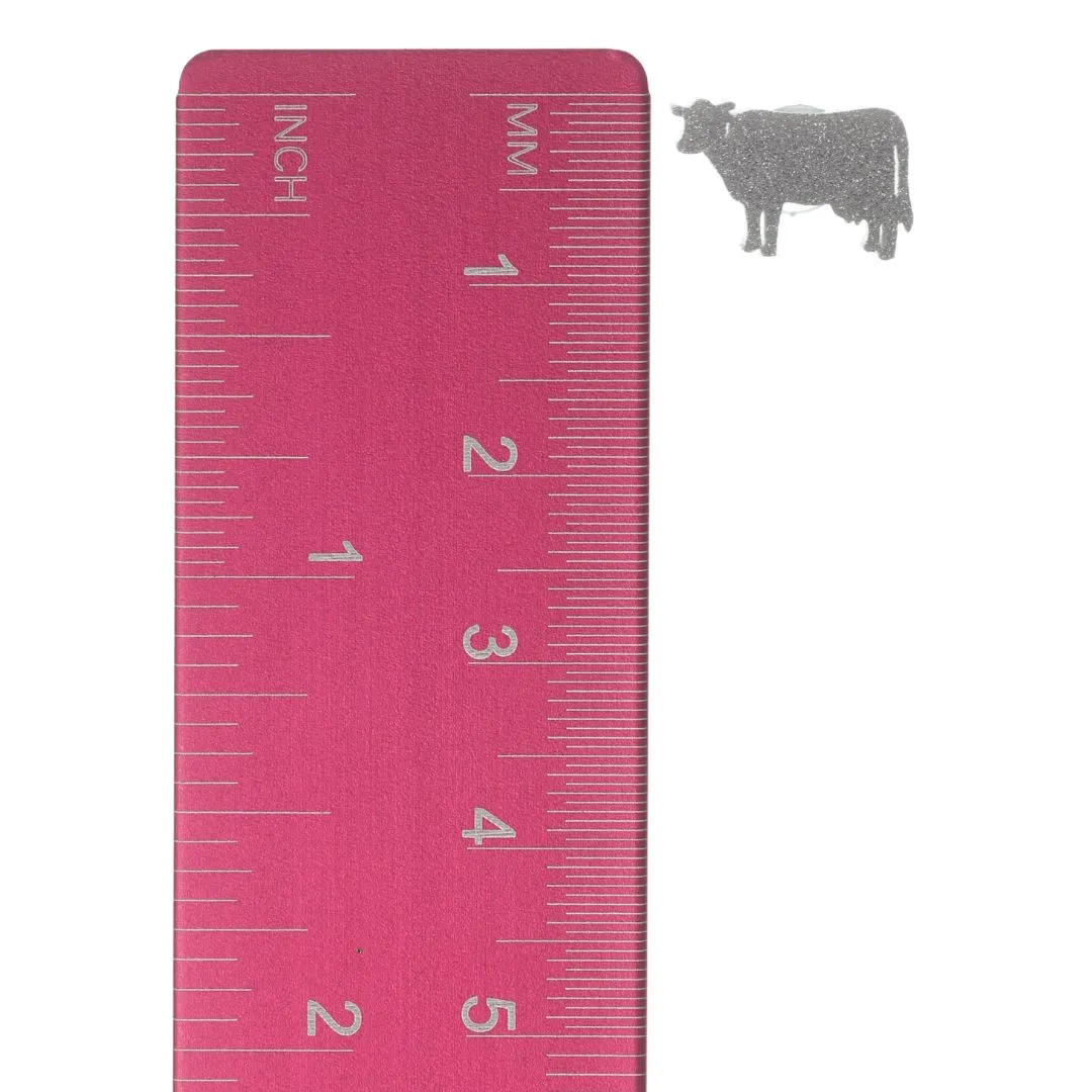Dairy Cow Studs Hypoallergenic Earrings for Sensitive Ears Made with Plastic Posts