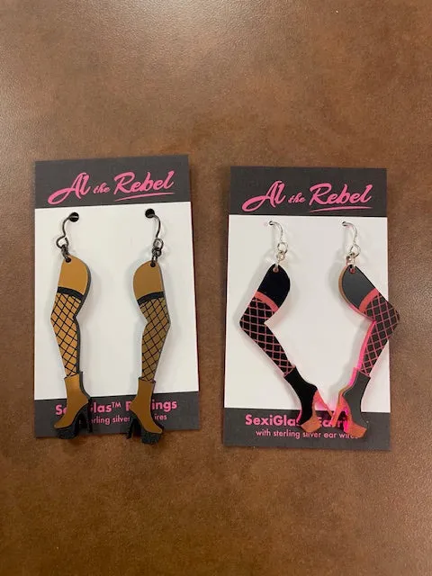 Dancer Legs Acrylic Earrings