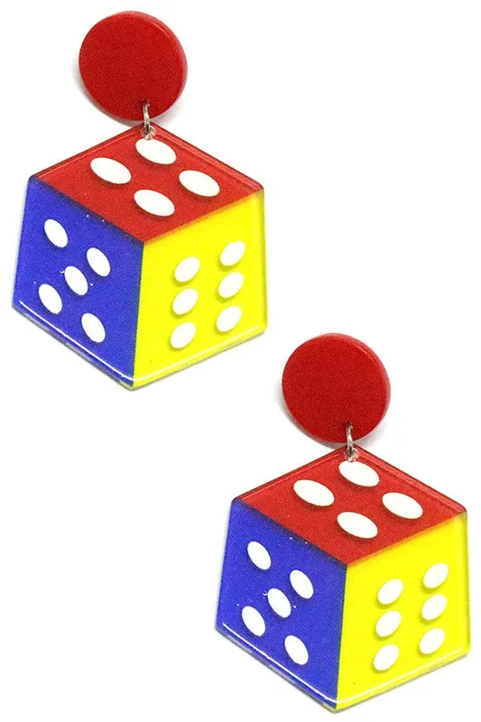Dice Drop Earrings