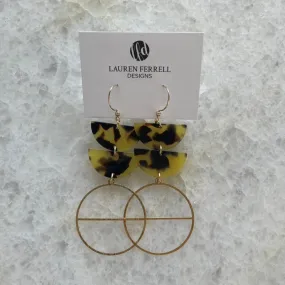 Divided Circle Earrings