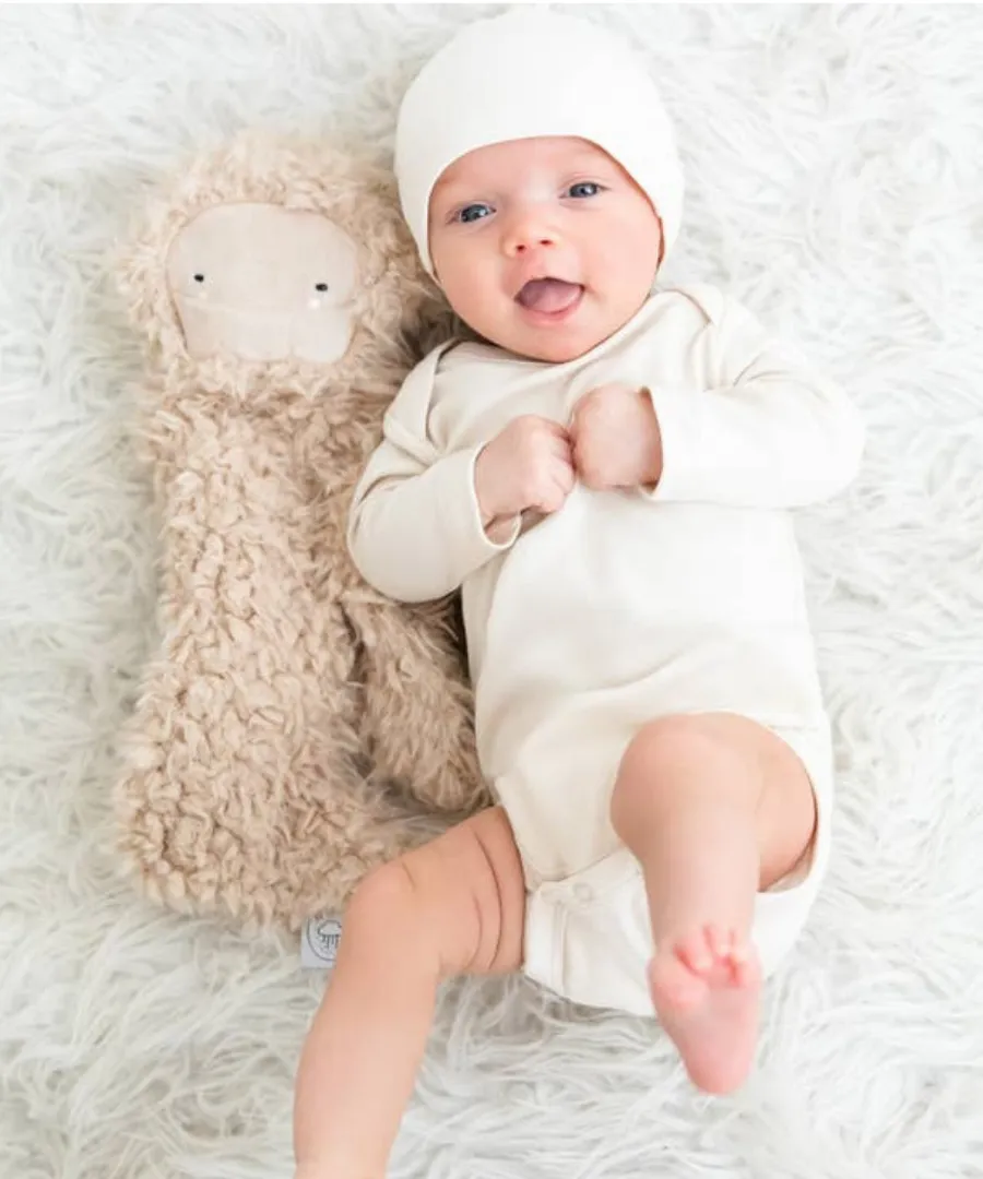 Dusty Pink Organic Long-Sleeved Body Suit