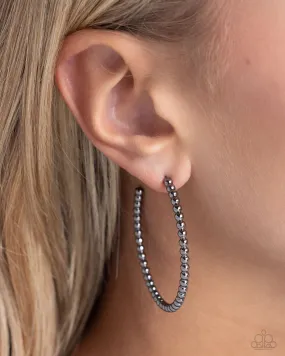 Earrings Manufactured Monochromatic - Black E571