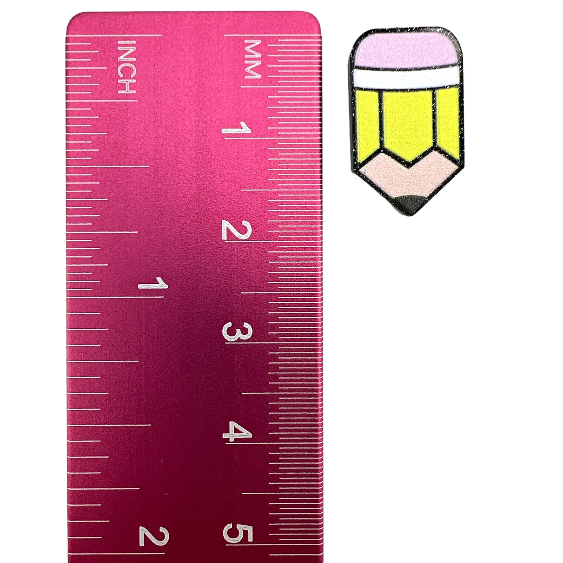 Exaggerated No. 2 Pencil Studs Hypoallergenic Earrings for Sensitive Ears Made with Plastic Posts
