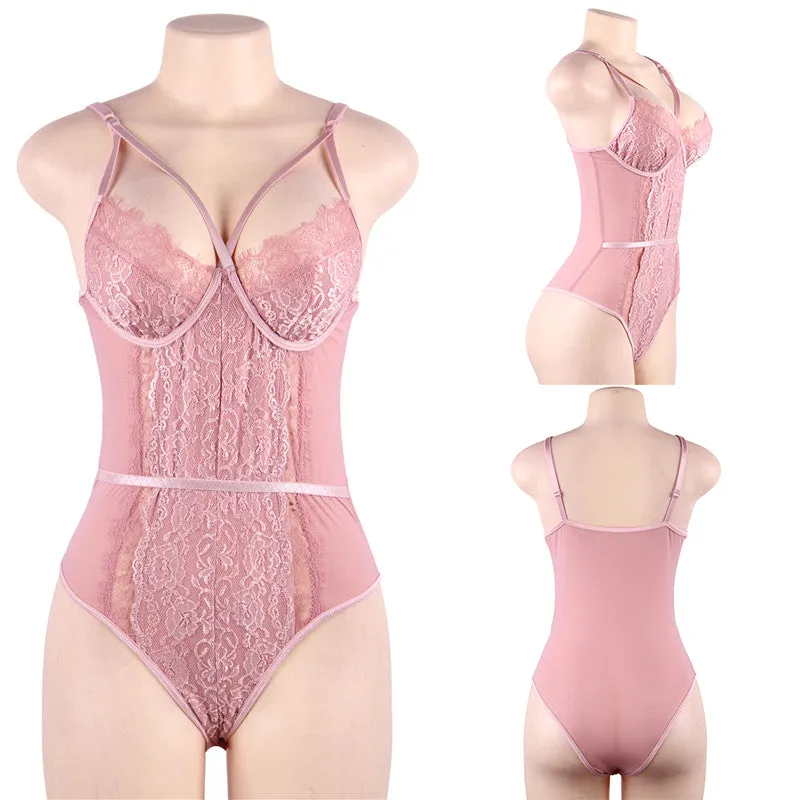 Eyelash & Mesh Bodysuit