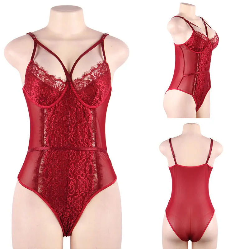 Eyelash & Mesh Bodysuit