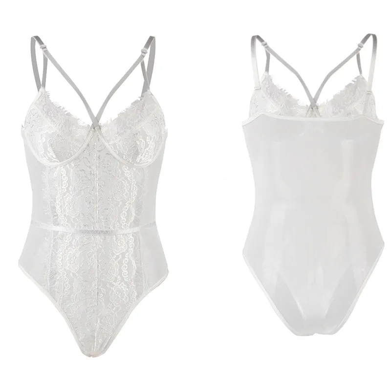 Eyelash & Mesh Bodysuit