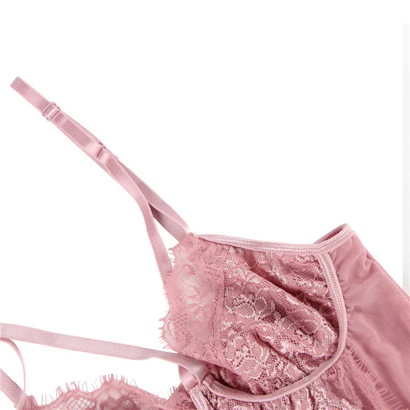 Eyelash & Mesh Bodysuit