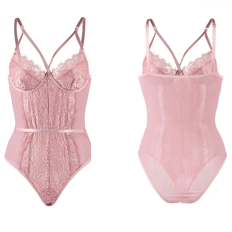 Eyelash & Mesh Bodysuit