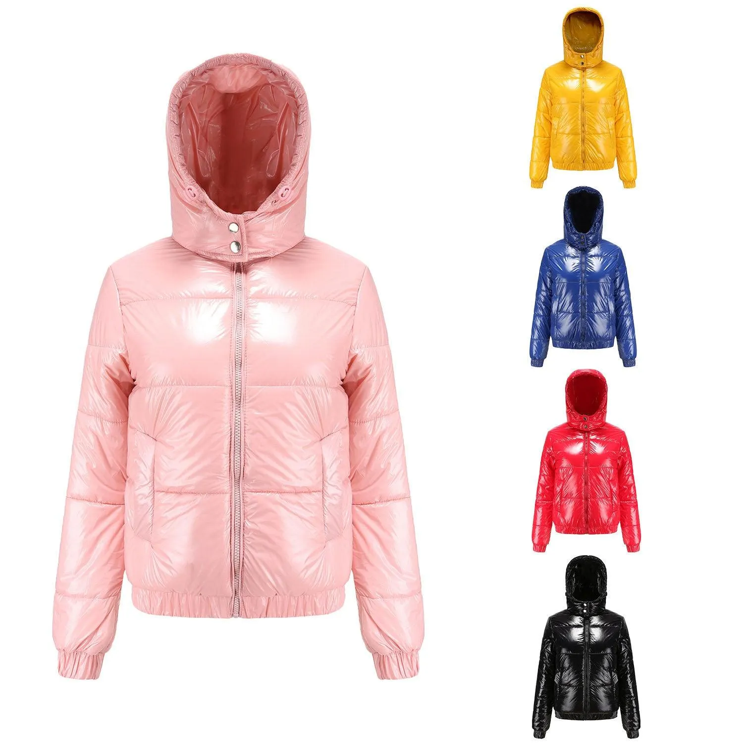 Fall Winter Splash-Proof Hooded Jacket
