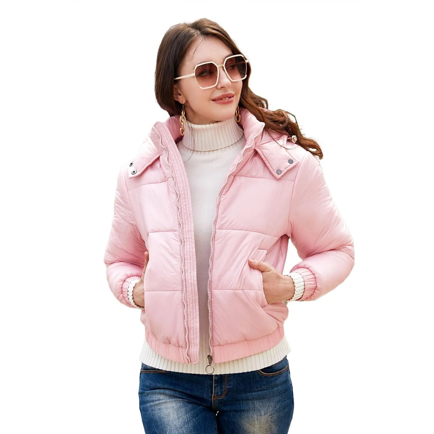 Fall Winter Splash-Proof Hooded Jacket