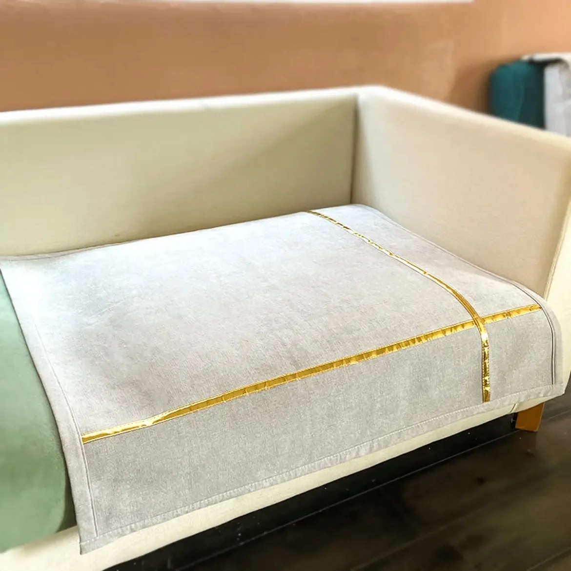 Fashion stylish chenille leather anti slip sofa cushion