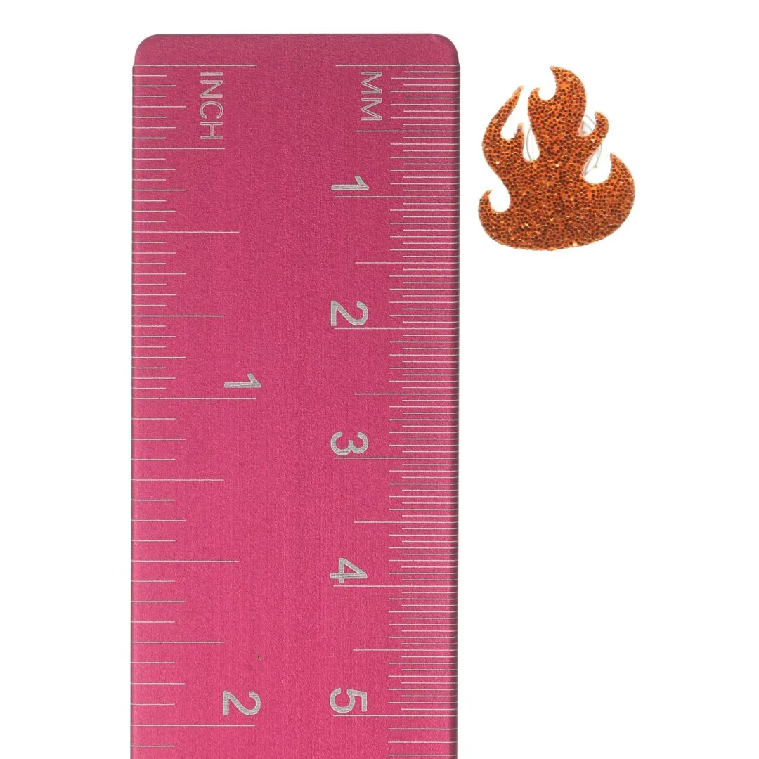 Fire Studs Hypoallergenic Earrings for Sensitive Ears Made with Plastic Posts
